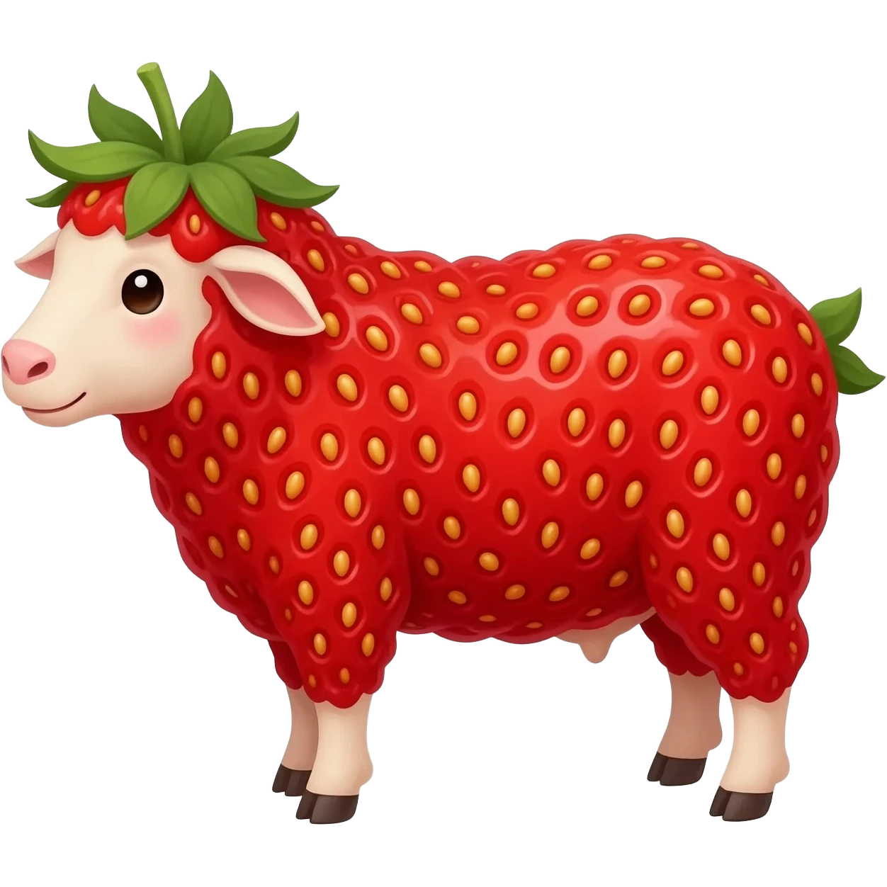 Strawberry ram emoji