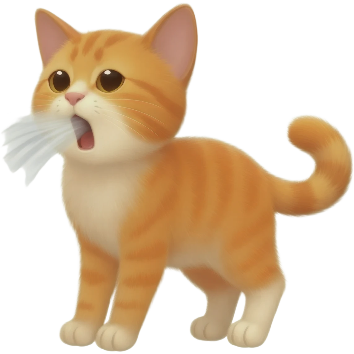 the kitten sneezes emoji