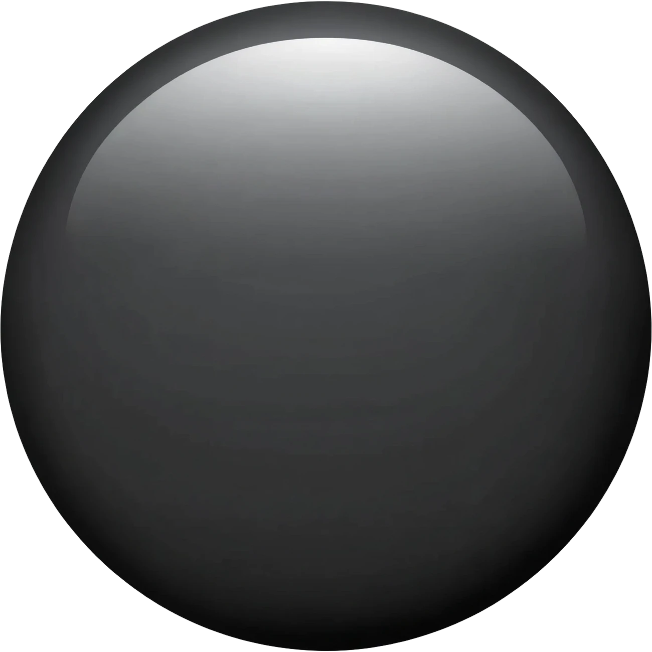 A black circle emoji