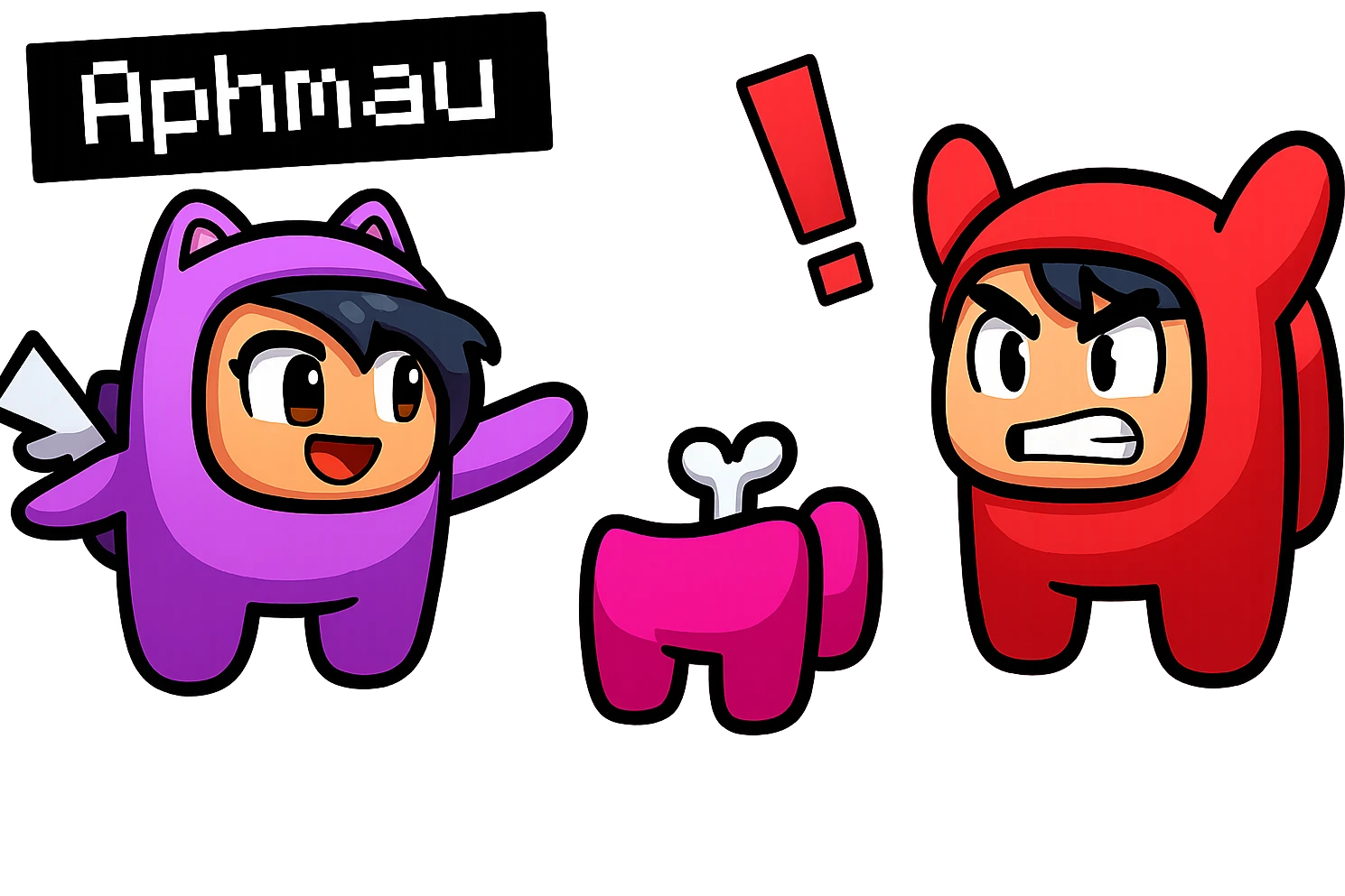 Extract the character from the background, including the clothes and accessories they are wearing, and place on a transparent background. Keep the original style and appearance exactly the same. and extract the characters emoji