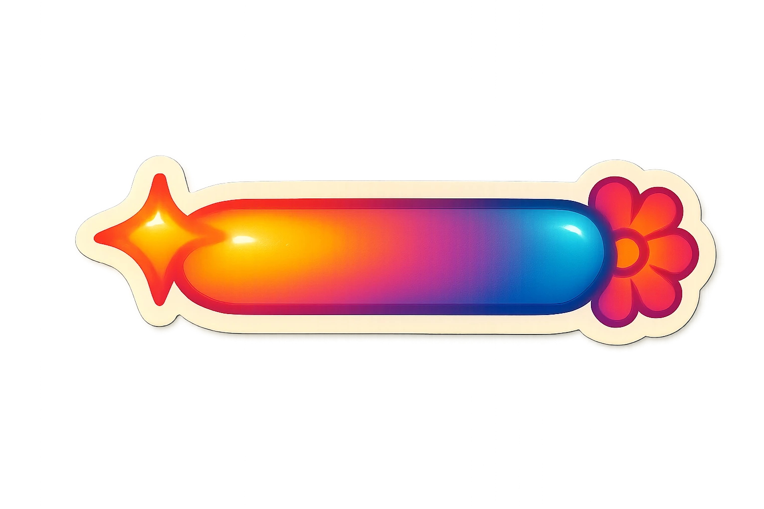 a divider with a vintage design and bright colors emoji