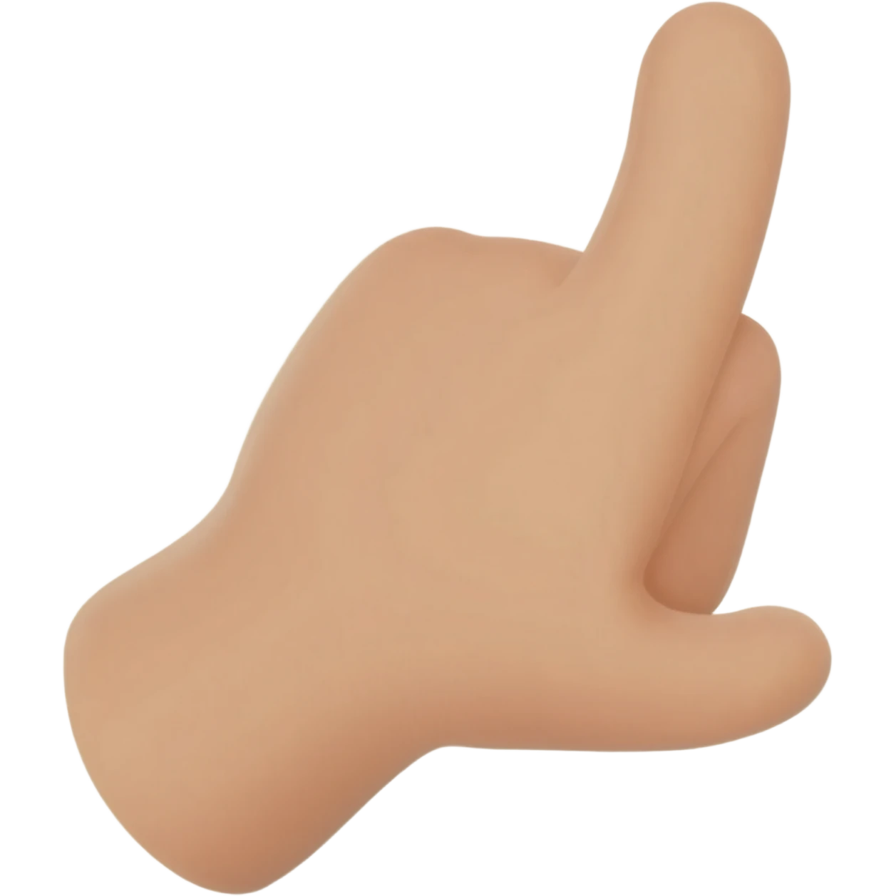 Hand making an a shape emoji