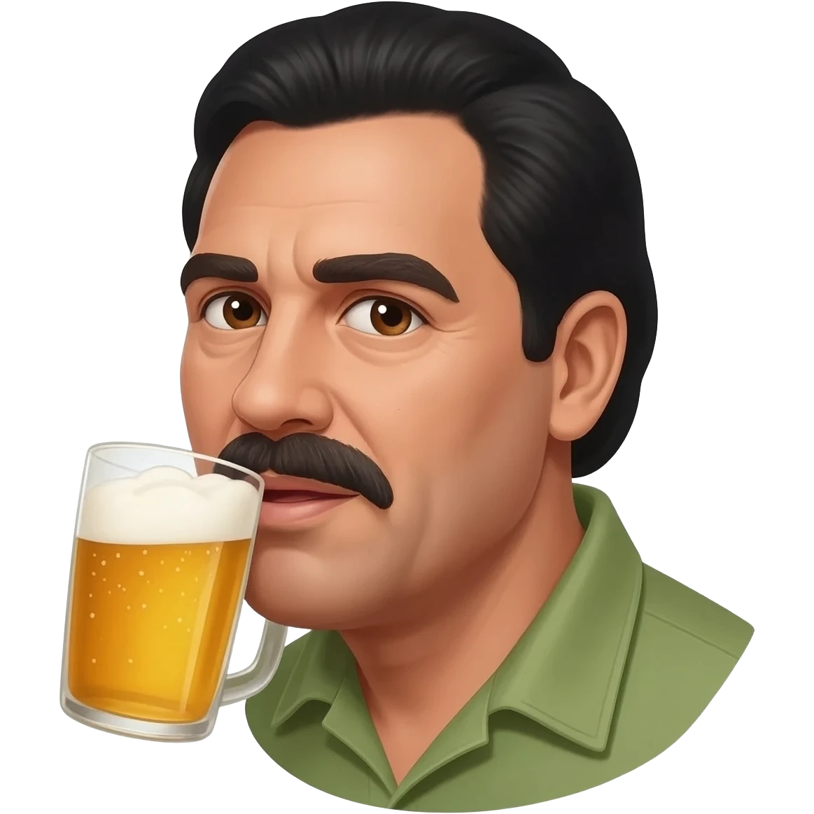 Pablo escobar qui bois une bière emoji