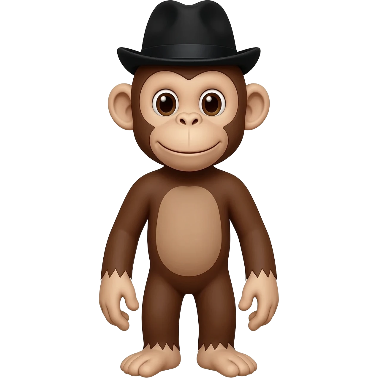 Monkey with black hat emoji