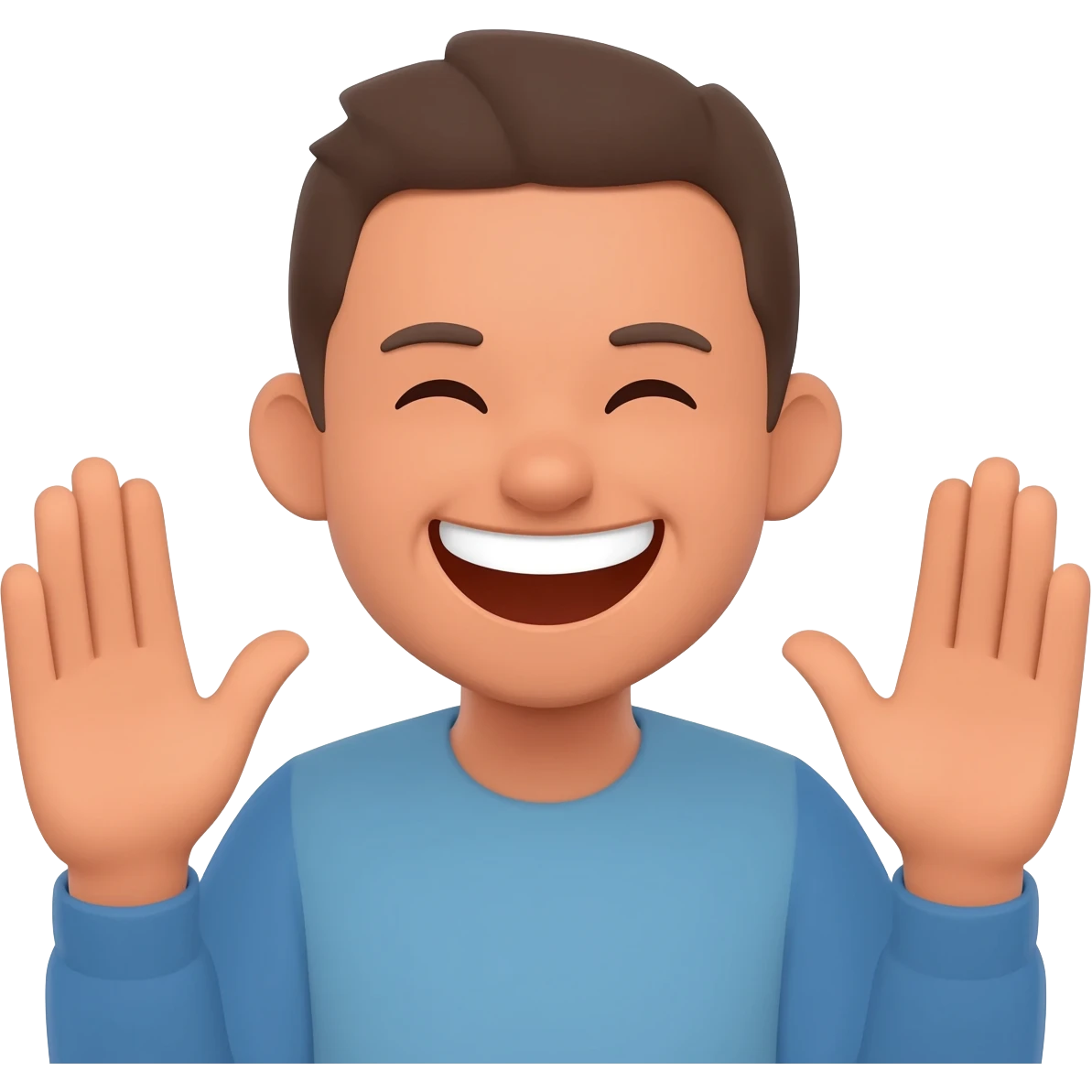 Pure joy. Grateful. Thanking God. emoji