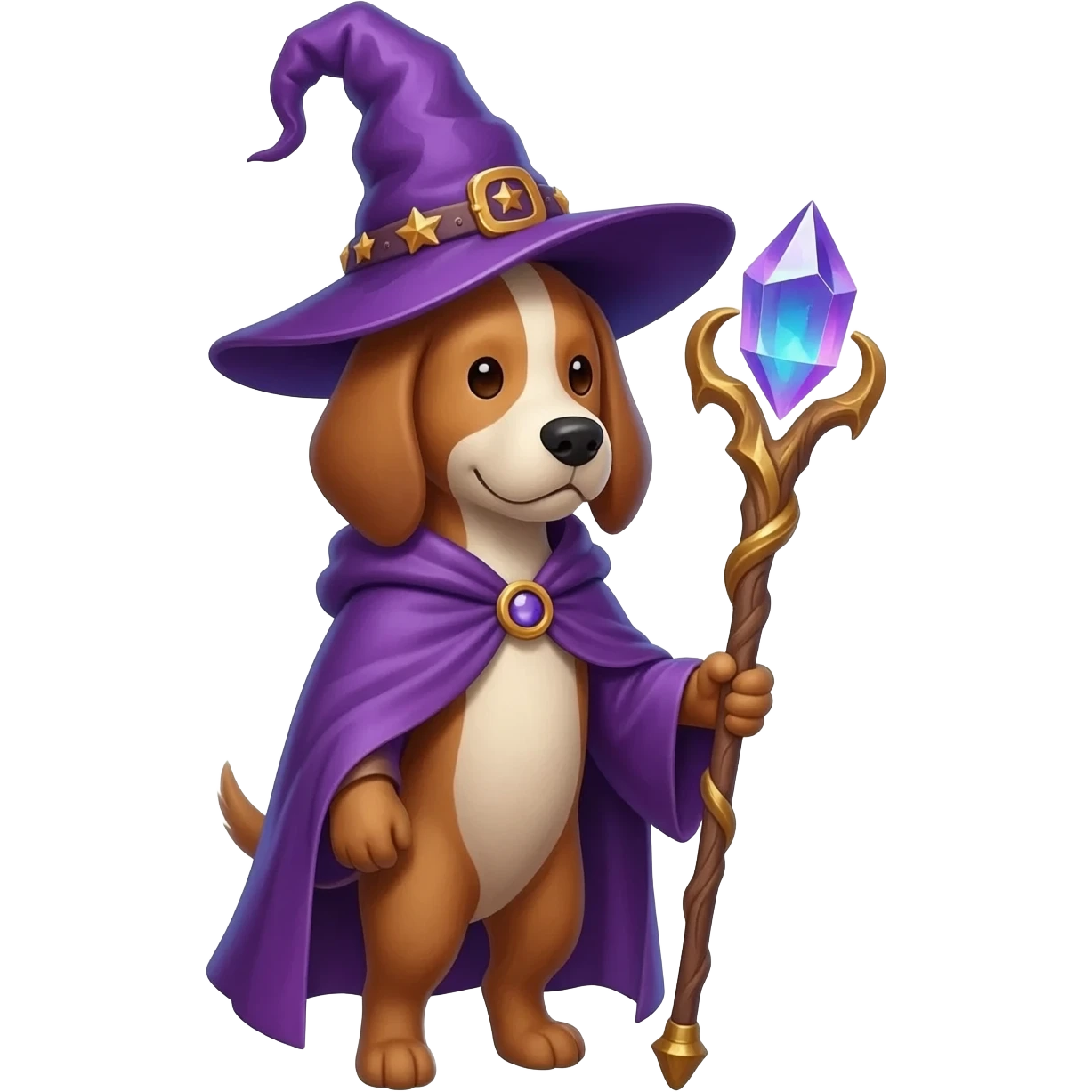 Dog wizard emoji