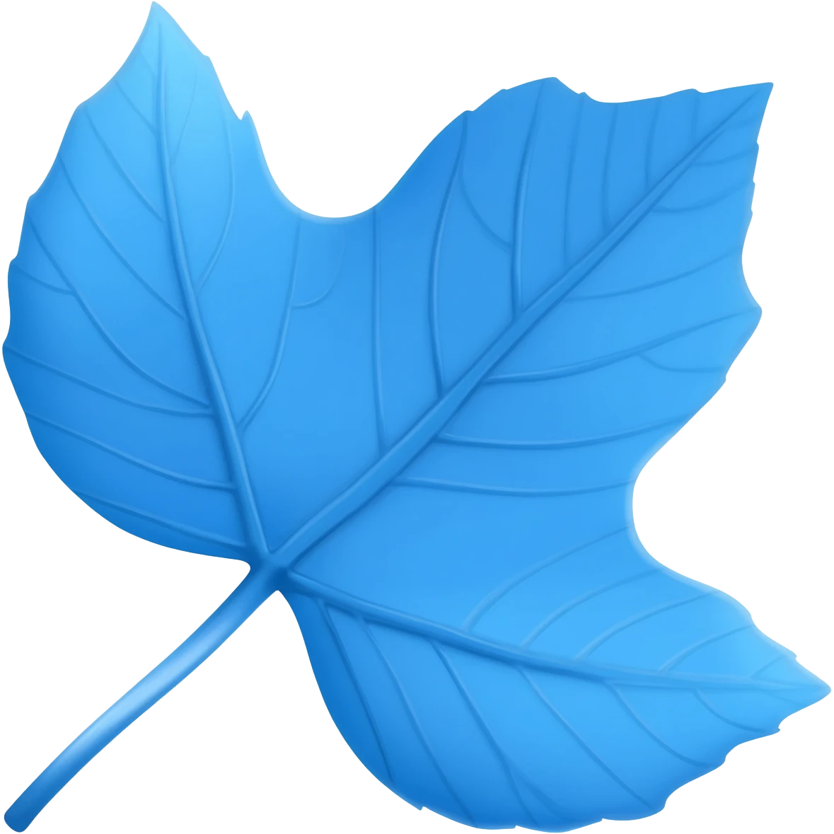 Blue sycamore leaf for Indiana state emoji