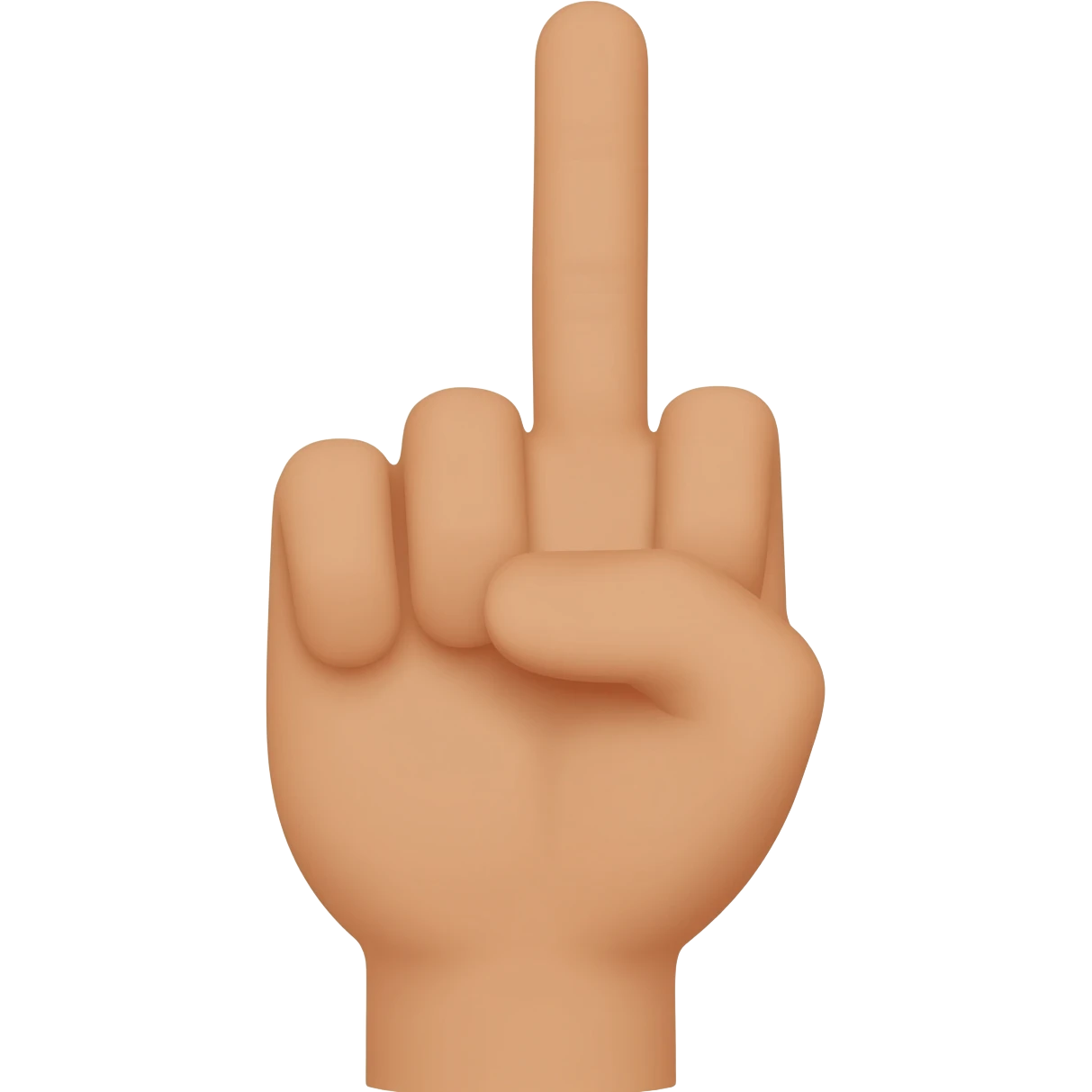 sacar el dedo del medio emoji