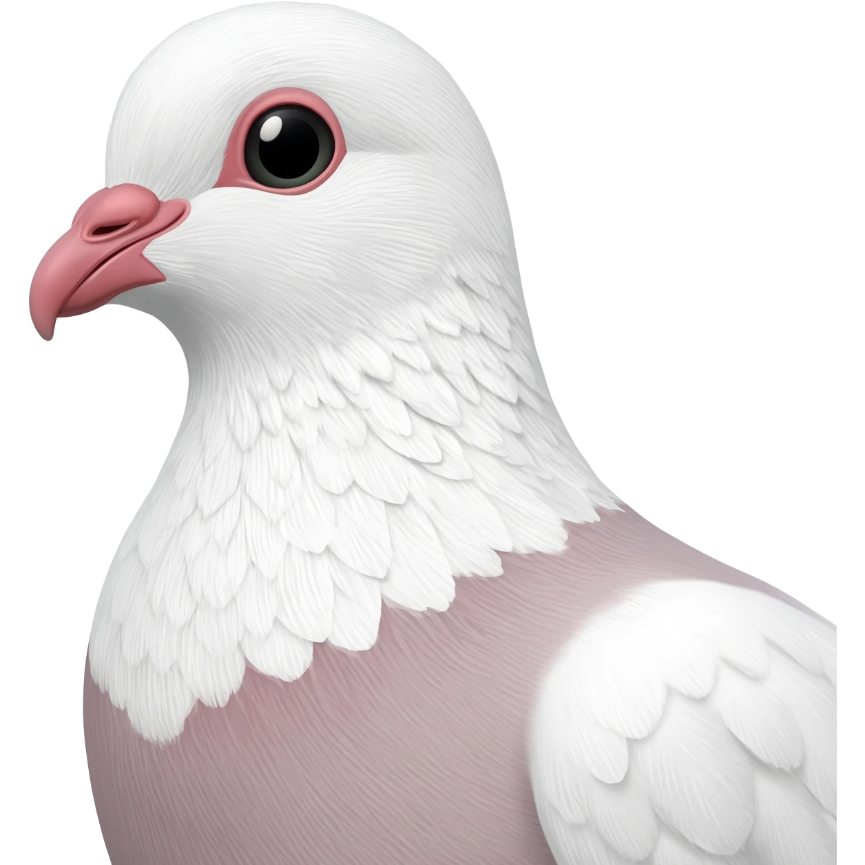 Paloma blanca tierna emoji