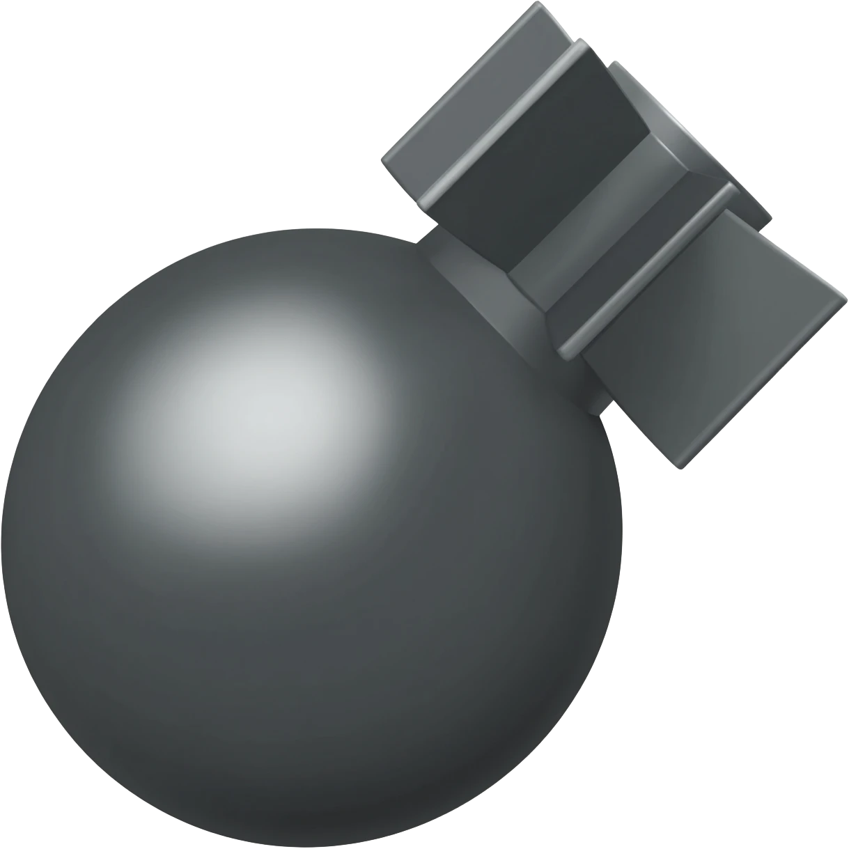 realystic air gray bomb emoji