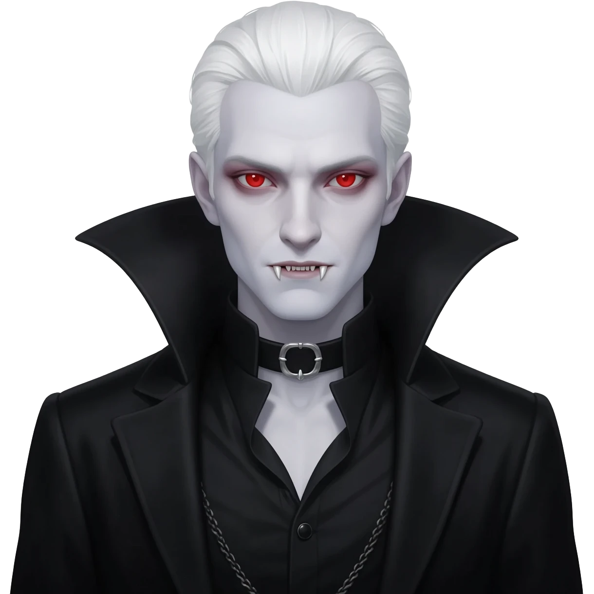 white hair vampire emoji