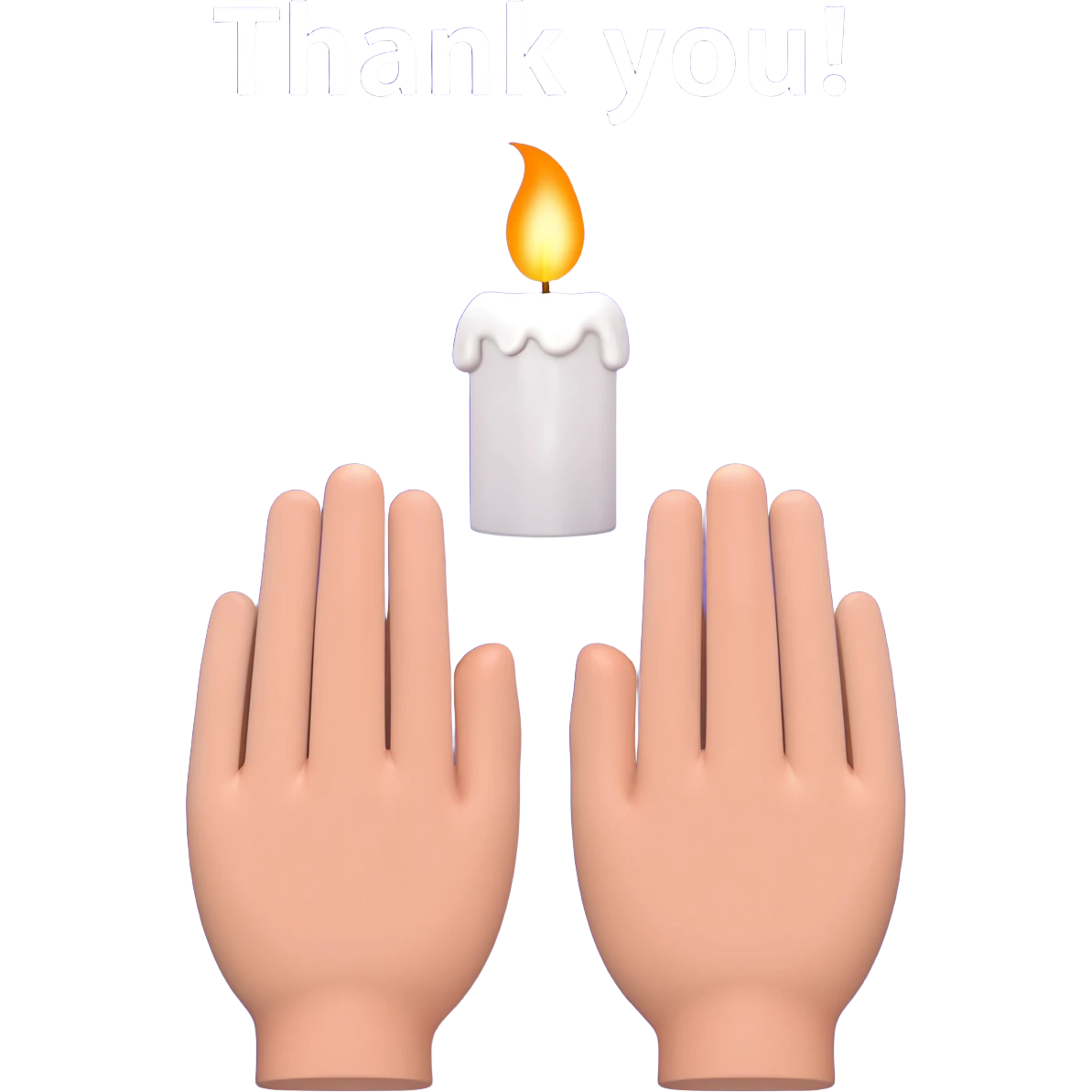 A fb picture that shows thanks with a Vertical position🙏 hands praying and seperatly a candle burning with vilet bluish color backgroundA fb picture that shows thanks with a hands praying and a candle burning with vilet bluish color background and the words Thank you! emoji