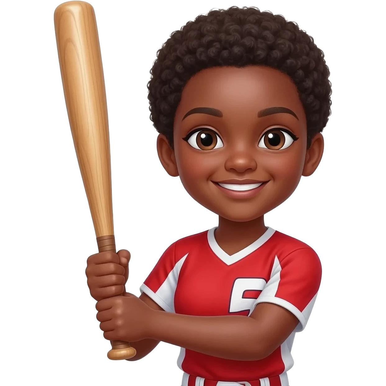 black girl  softball player emoji