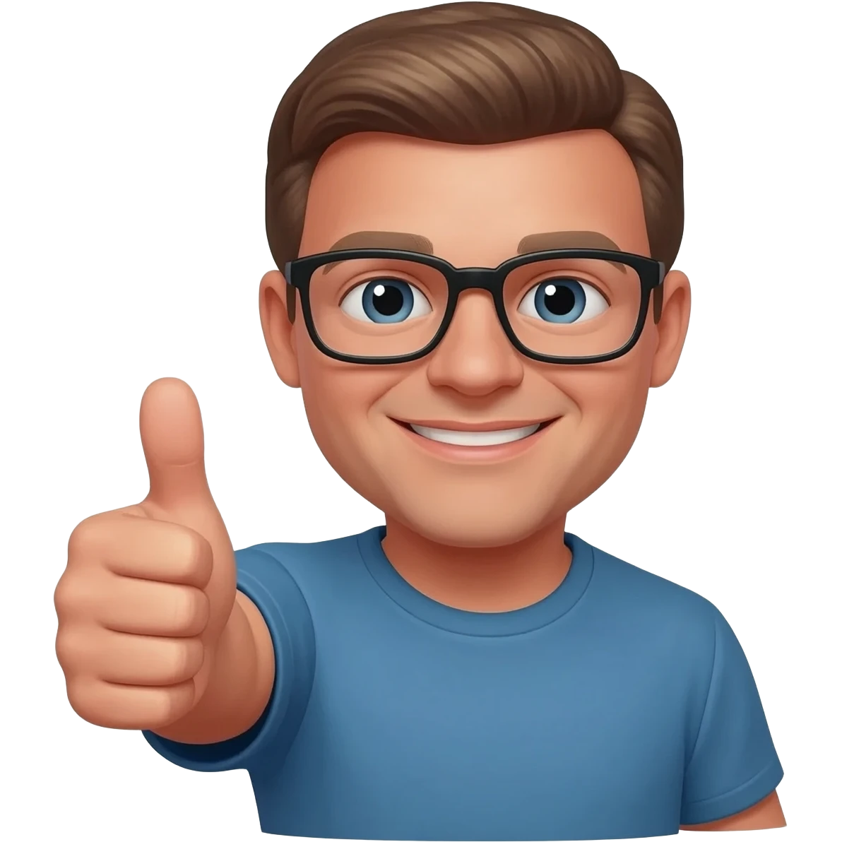 make an emoji with charile kirk pointing a thumbs up emoji