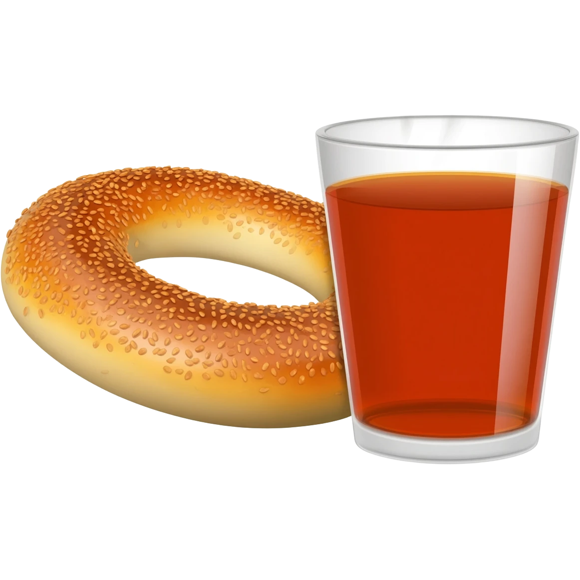 Simit ile çay emoji