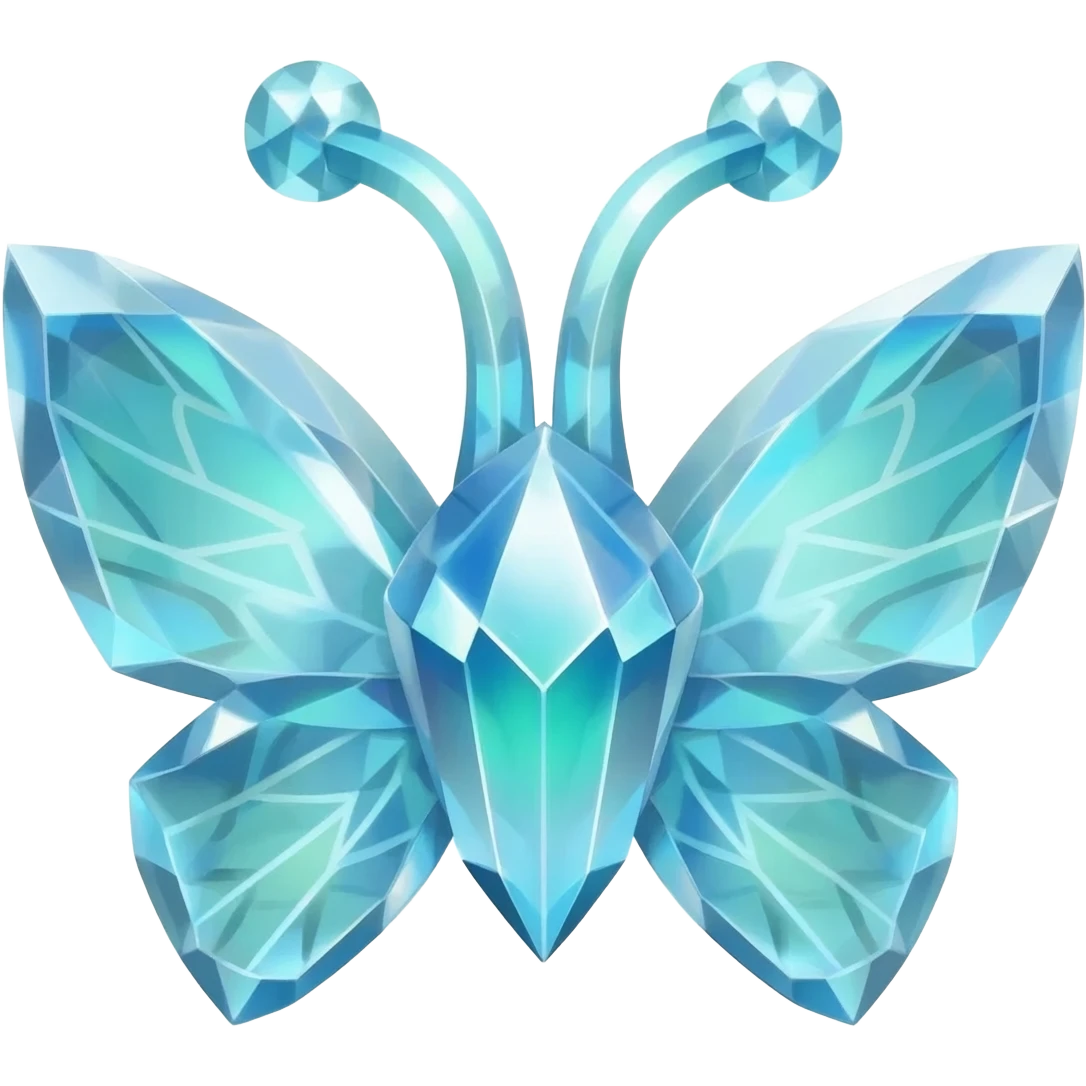 Shiny luminescent translucent diaphanous Diancie-Palkia-Amaura-Aurorus-Salamence-aesthetic-fusion-crystal-fly-decoration-deco-thing-object emoji