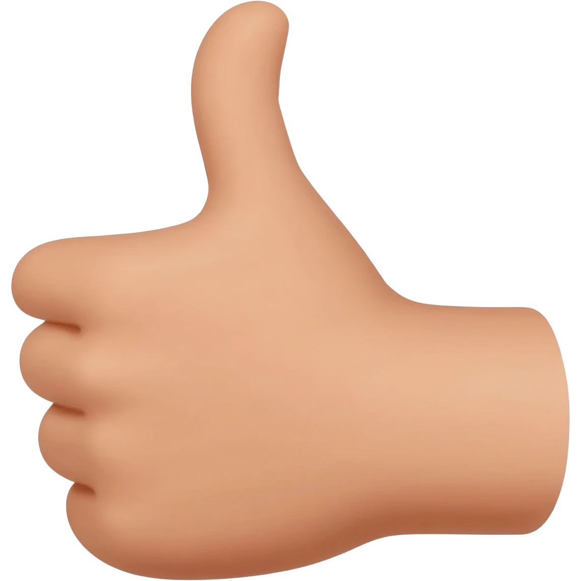 like emoji with extra thumb finger extending from the back of the original thumb finger in a like position emoji
