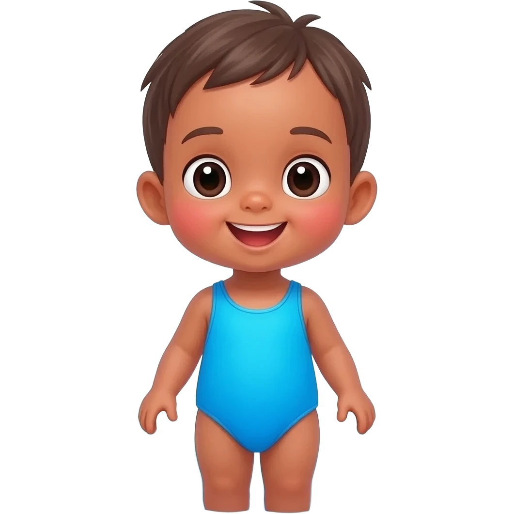 Baby tv kiku at the beach. emoji