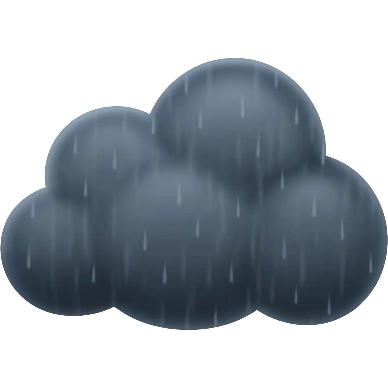 dark rainy realistic cloud emoji