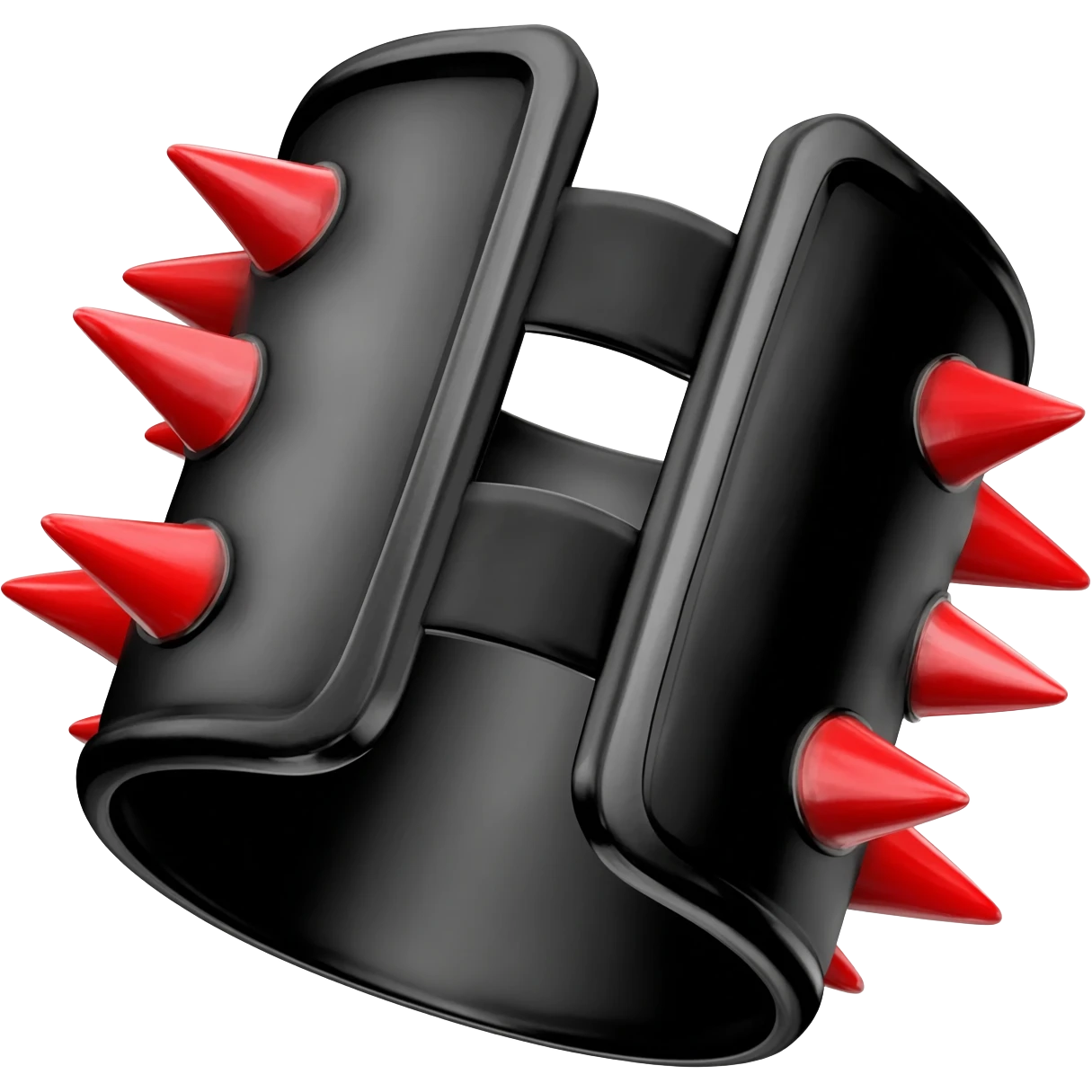 Black and red gothic spiked bracelet armlet  emoji