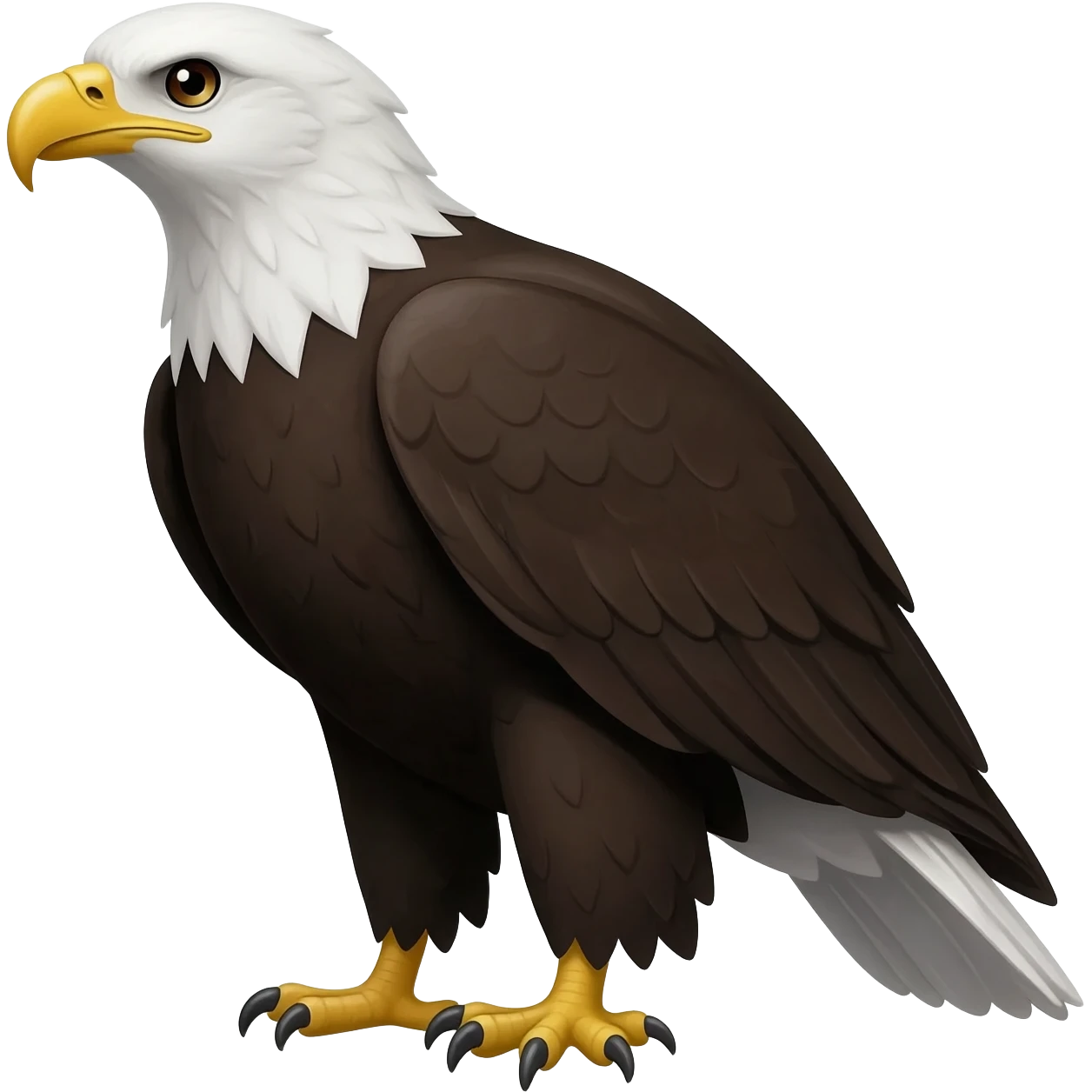 A black imperial eagle emoji