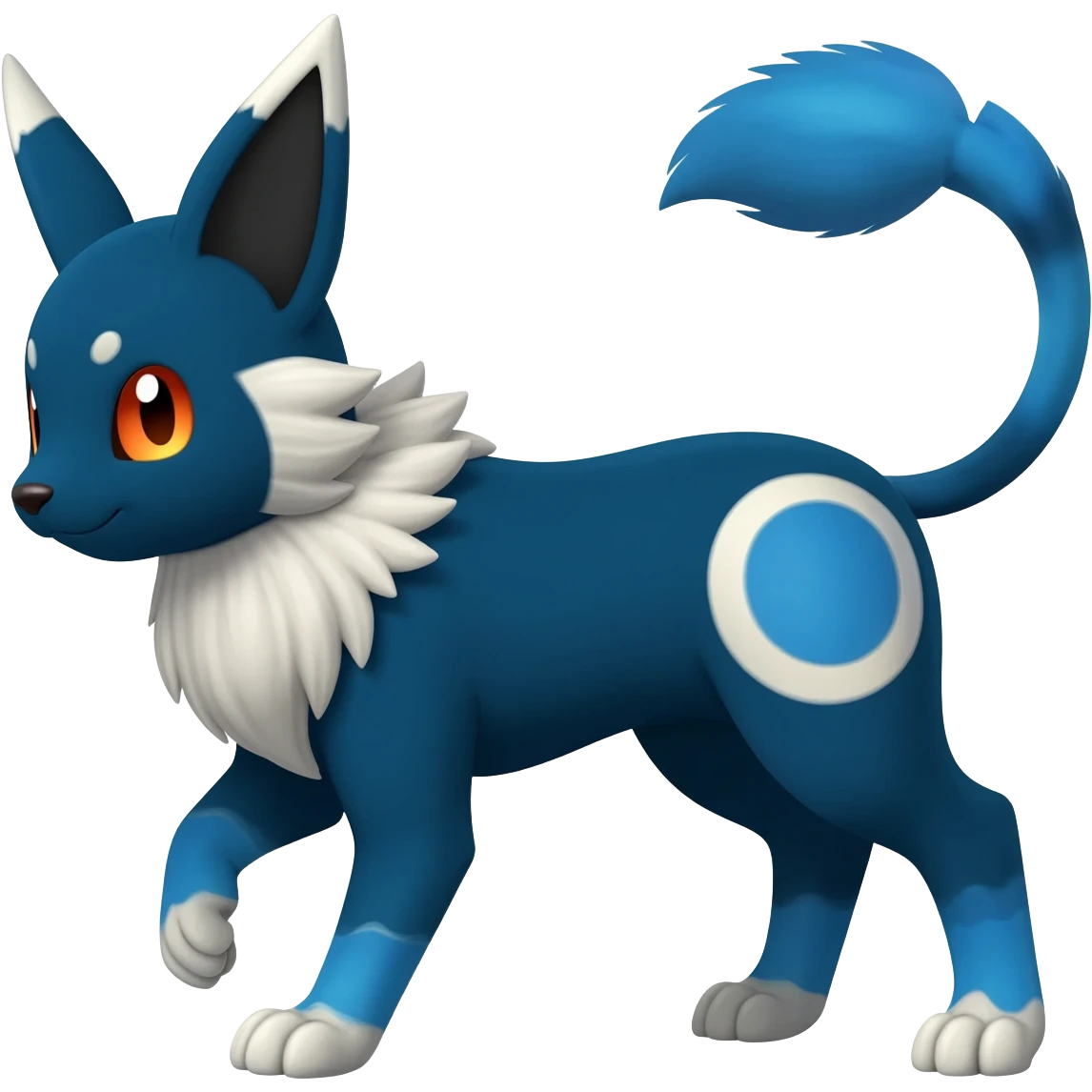 Umbreon-Eevee-Sylveon-hybrid-animal-Fakémon-Pokémon-fusion emoji