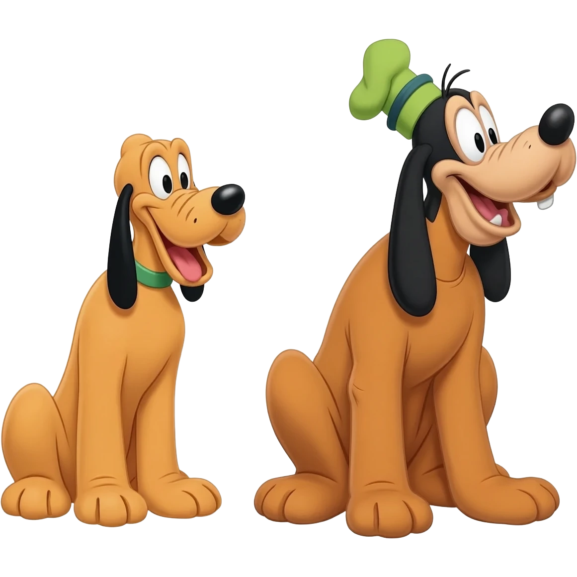 Pluto Dog & Goofy Dog emoji