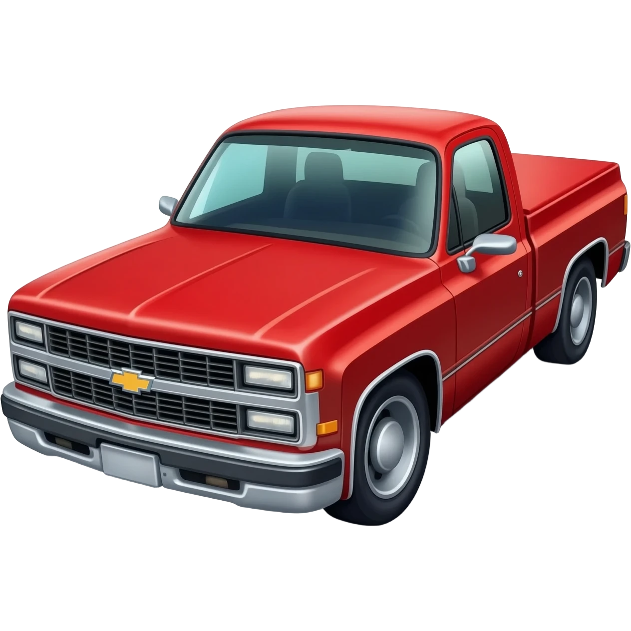 1987 c10 red with a ZL1 badge emoji
