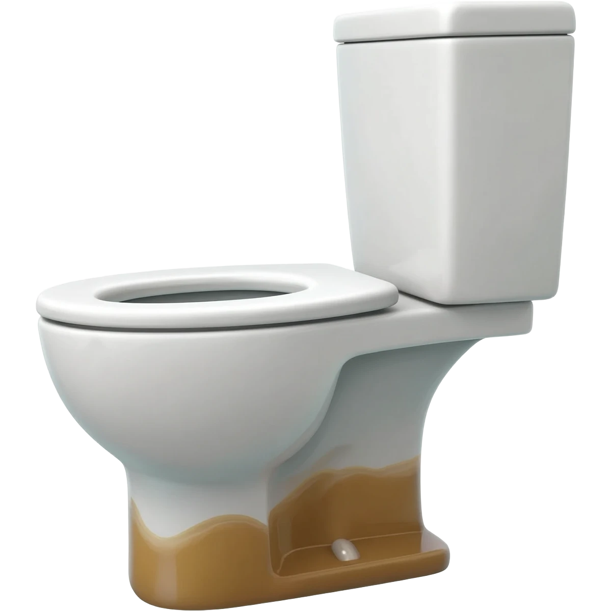 toilet with brown water emoji
