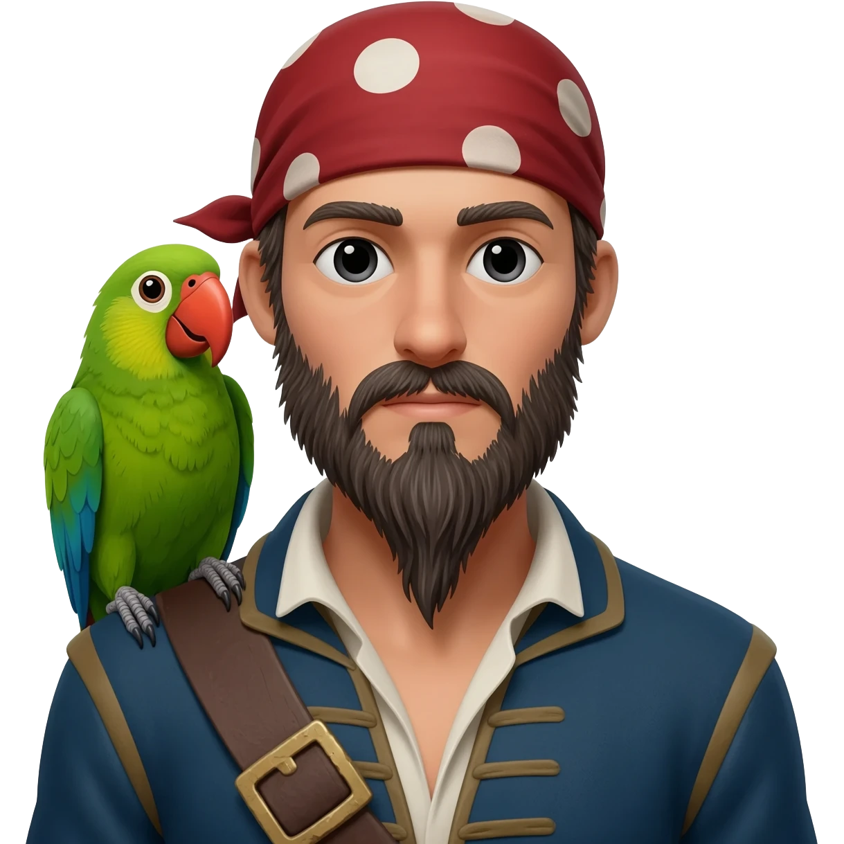 pirate and parrot emoji