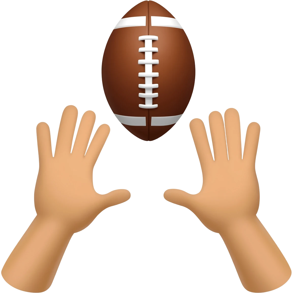 A throw in in soccer, I want to show 2 hands throwing a football emoji