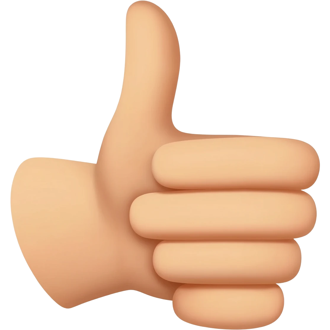 Left hand missing thumb emoji