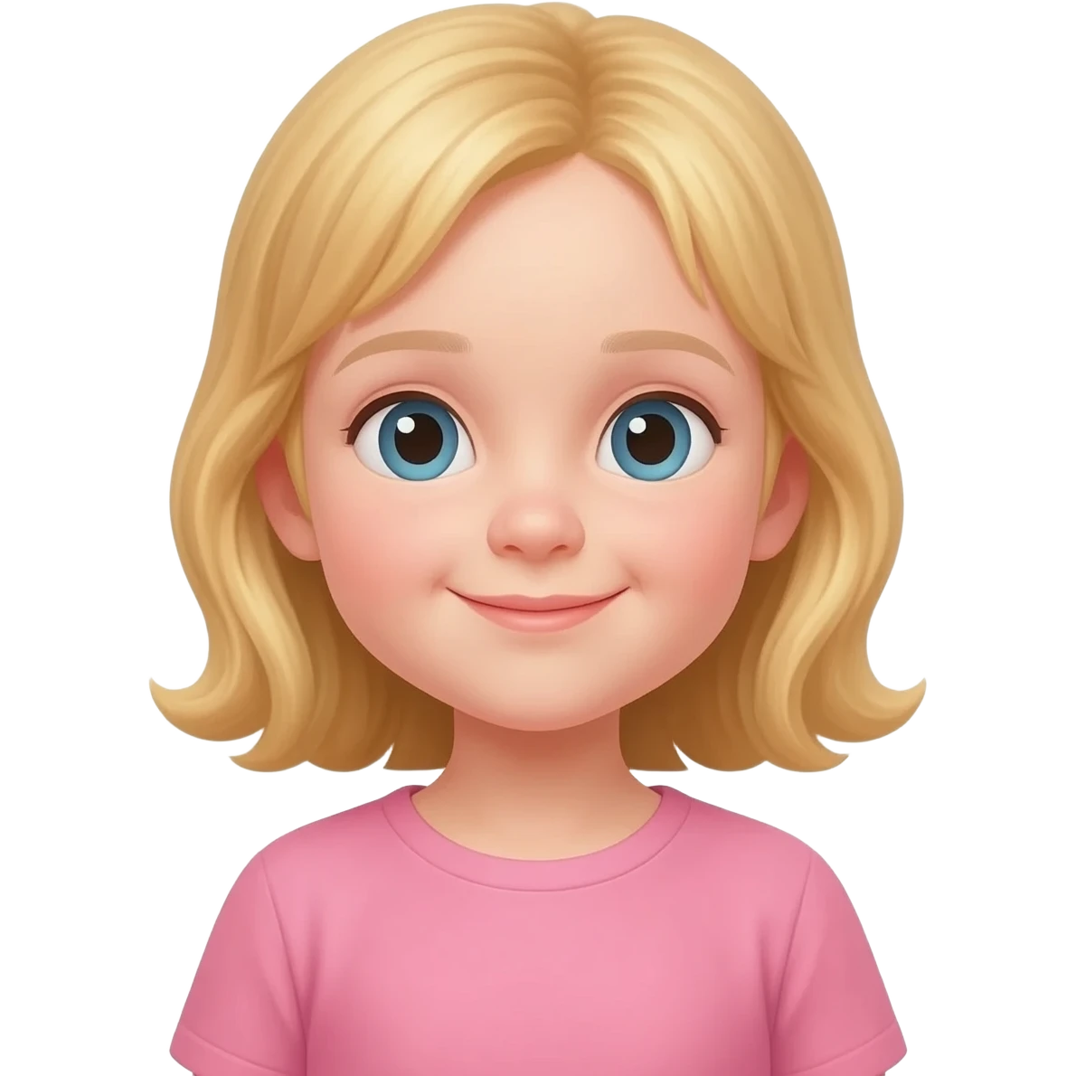 3 year old female with blonde hair emoji
