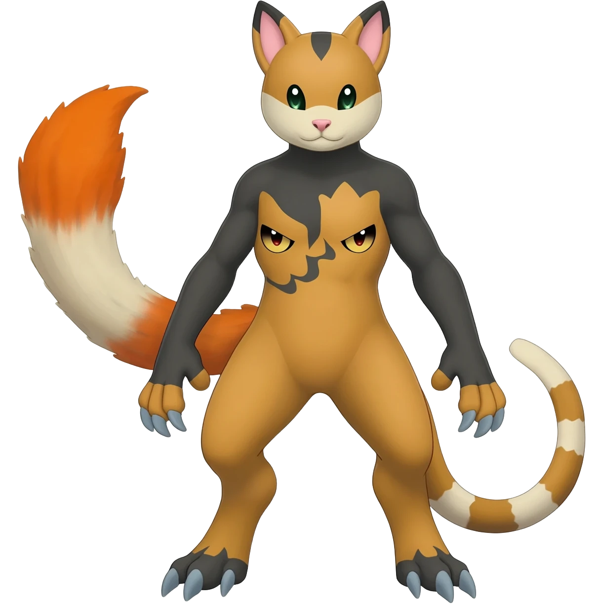 Noibat-Zangoose-Nargacuga-Litten-Torracat-fusion-Fakemon-Pokémon-creature  emoji