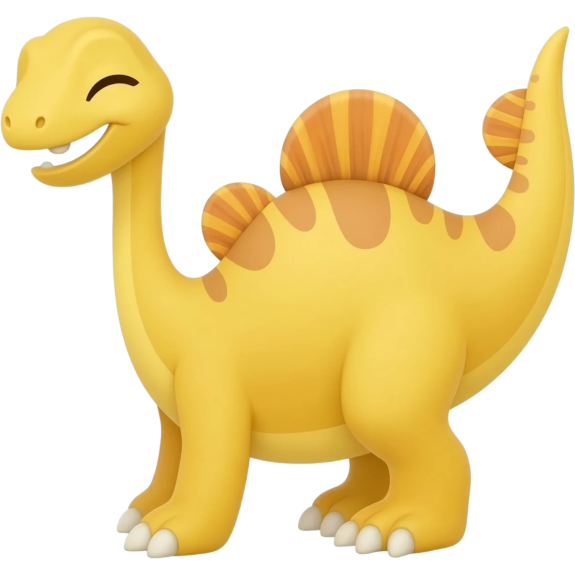Yellow Nailong the Dinosaurs winking emoji