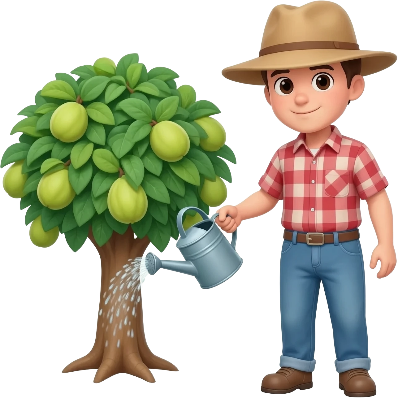 Caring sapodila emoji