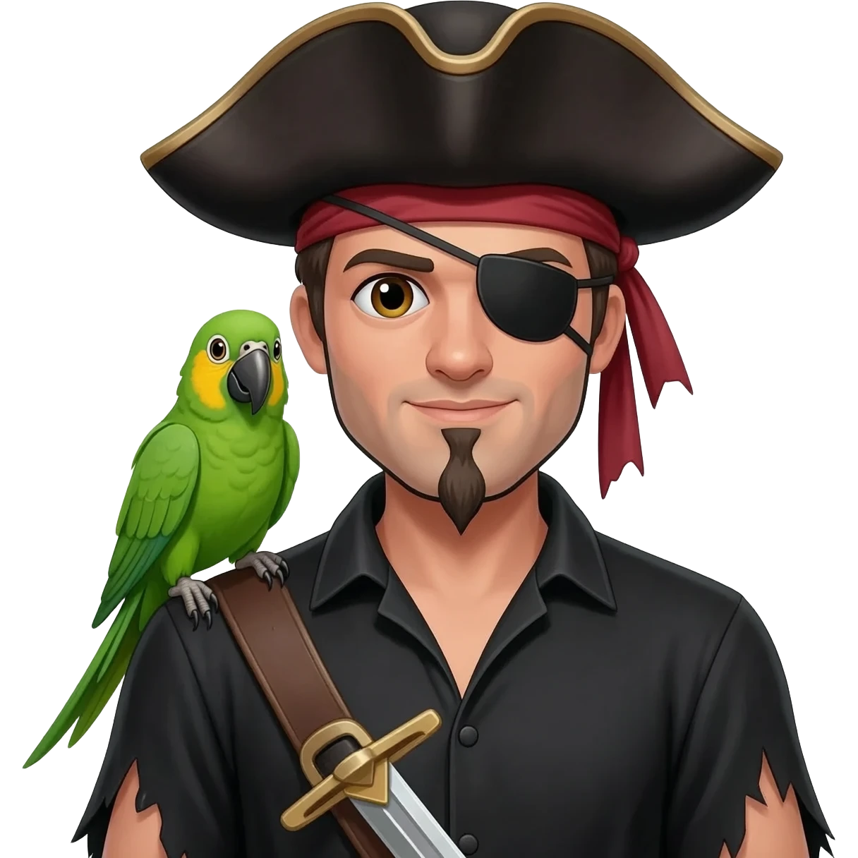 pirate and parrot emoji