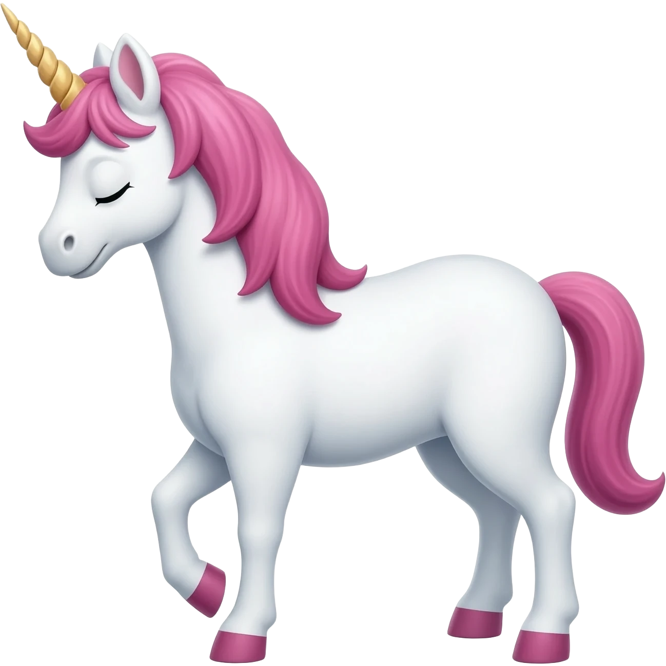 talking unicorn emoji