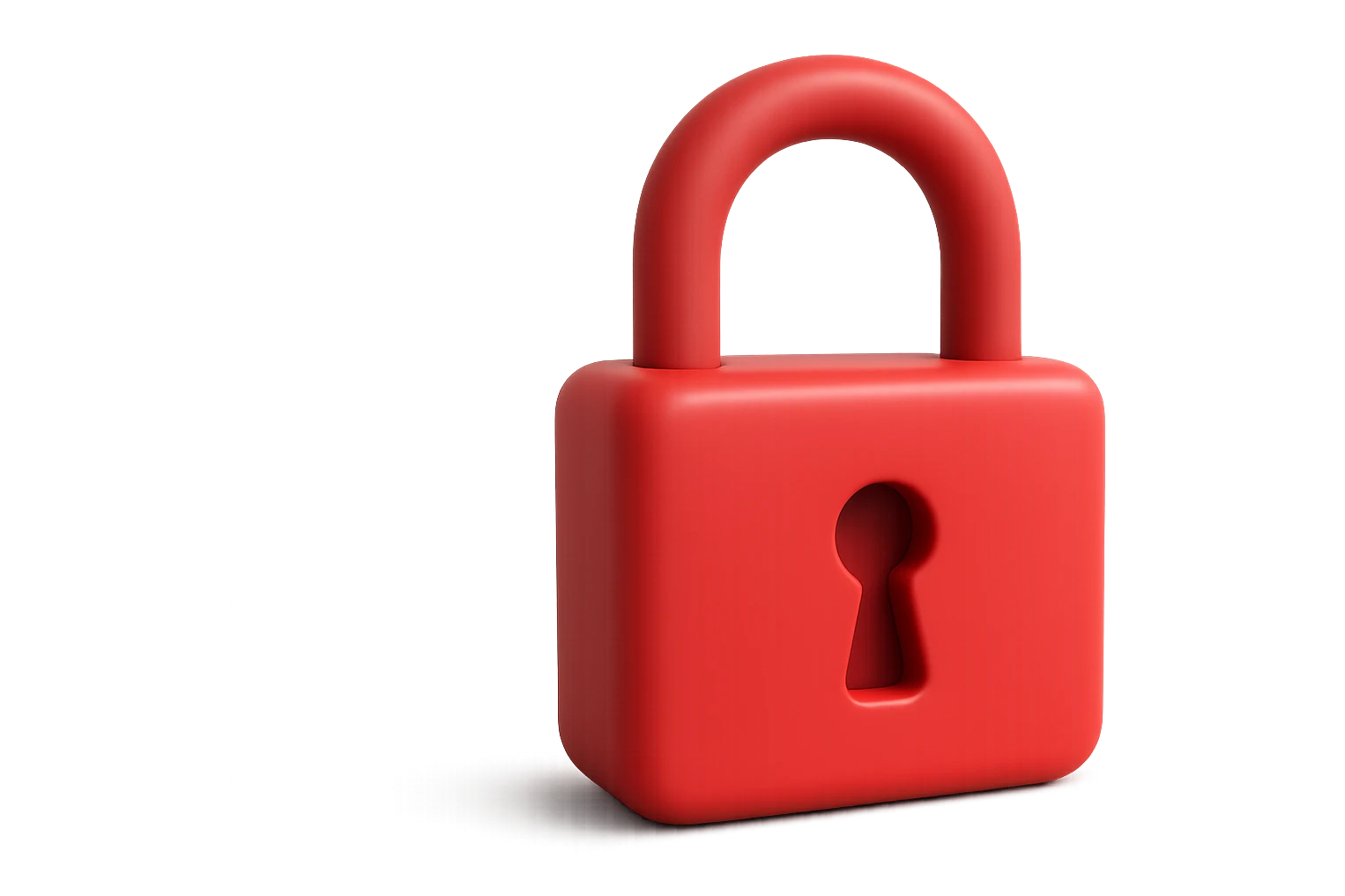 LUCCHETTO 3D ROSSO emoji