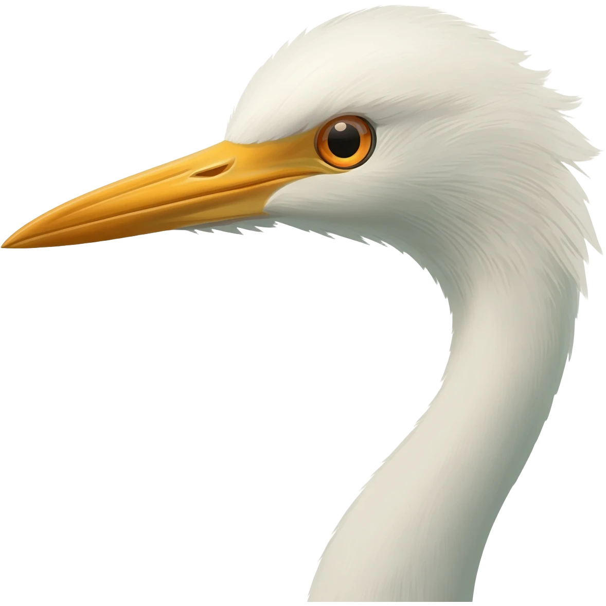 crane bird closeup emoji
