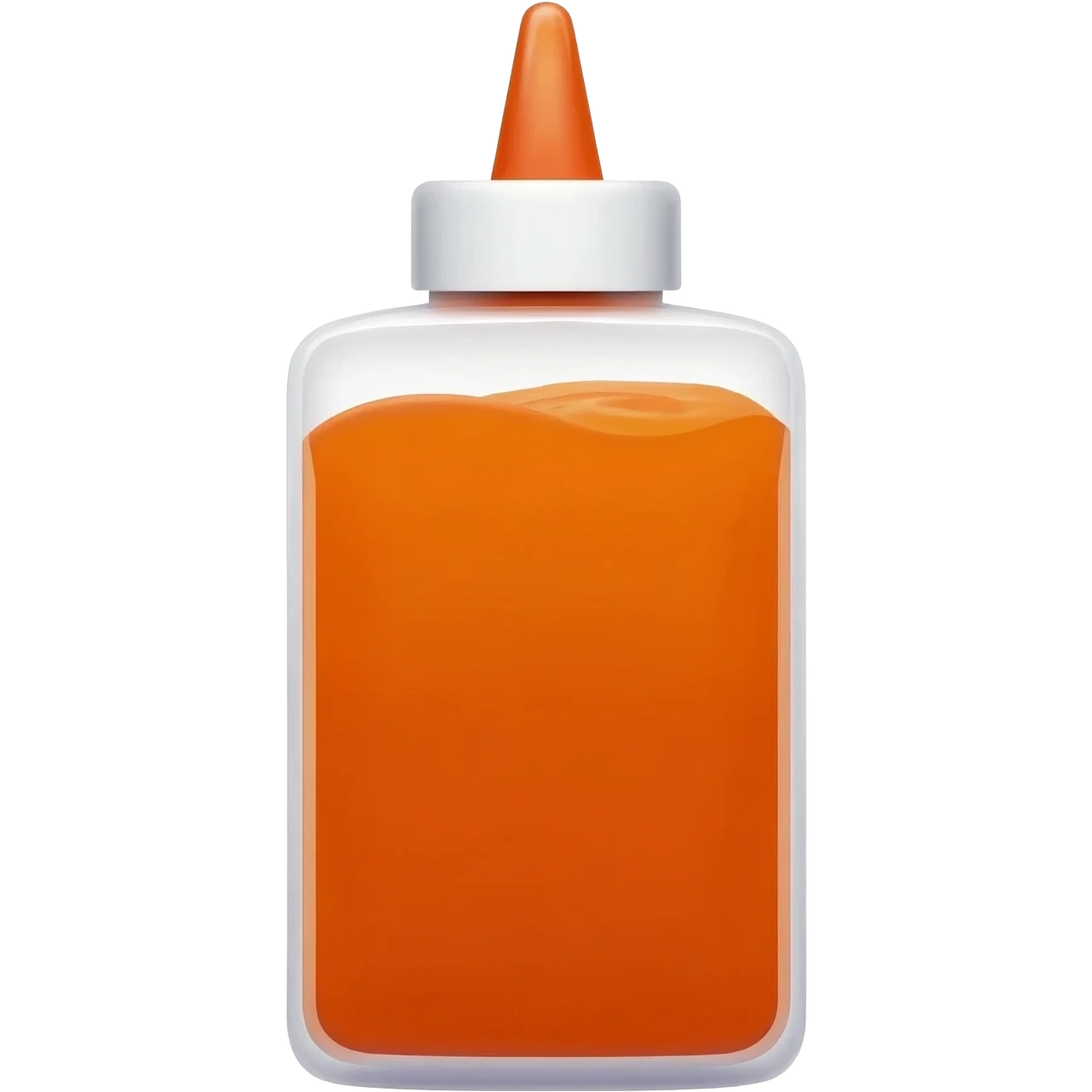 orange sauce in a squeeze bottle emoji