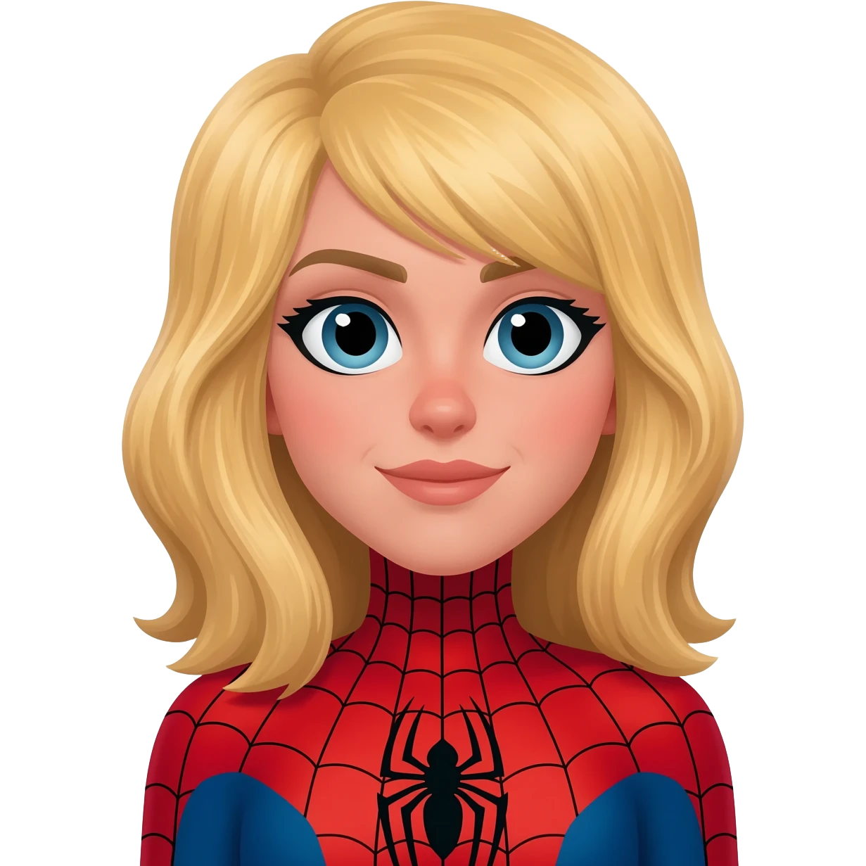 Sipiderman sarışın kadın emoji