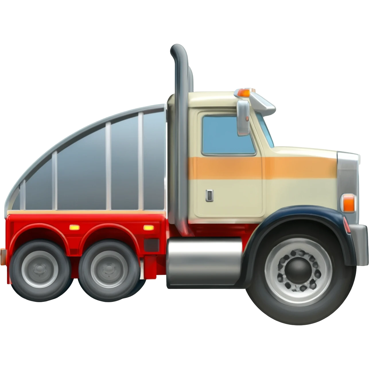 Car hauler 1800 wheeler Peterbilt old school emoji