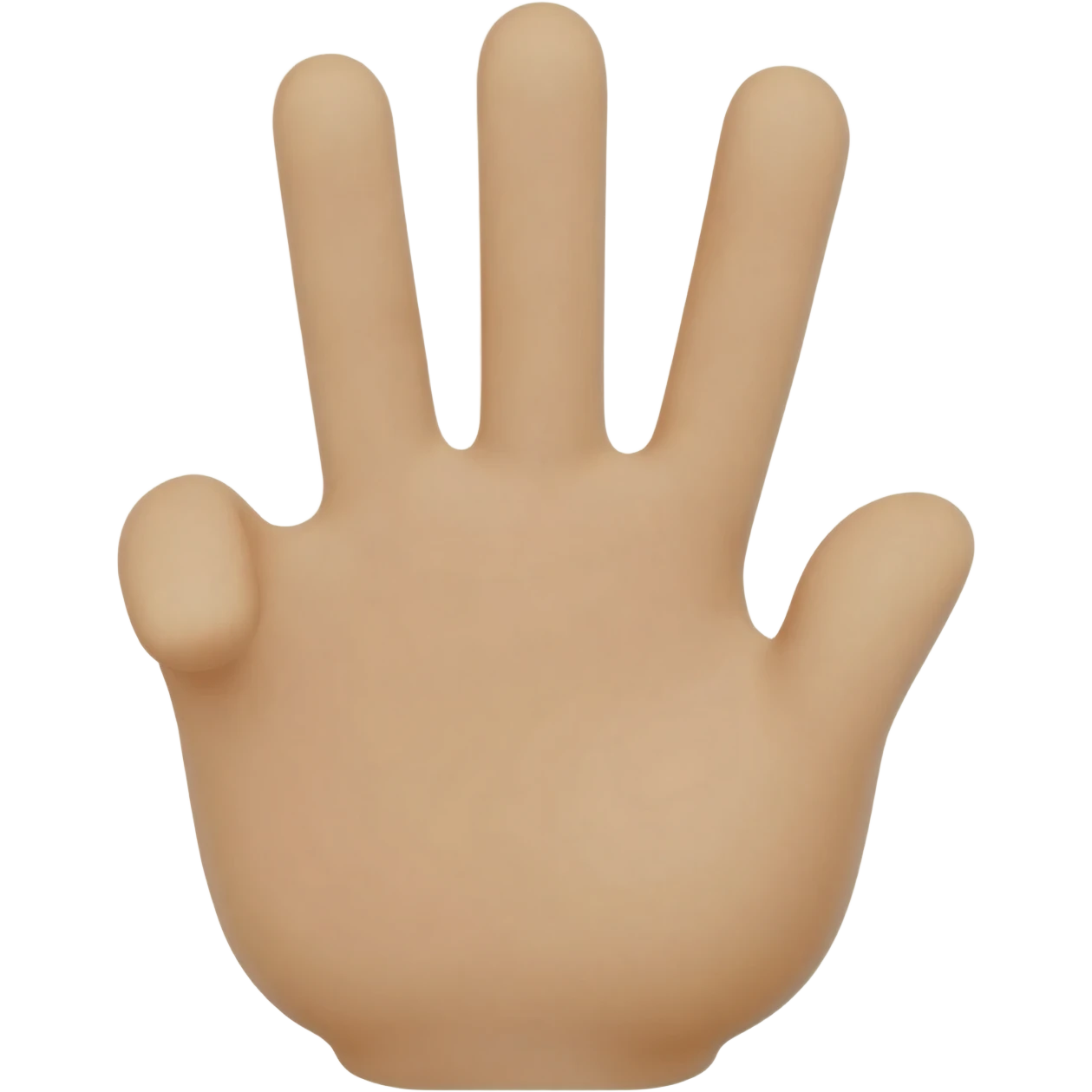 three fingers raised emoji