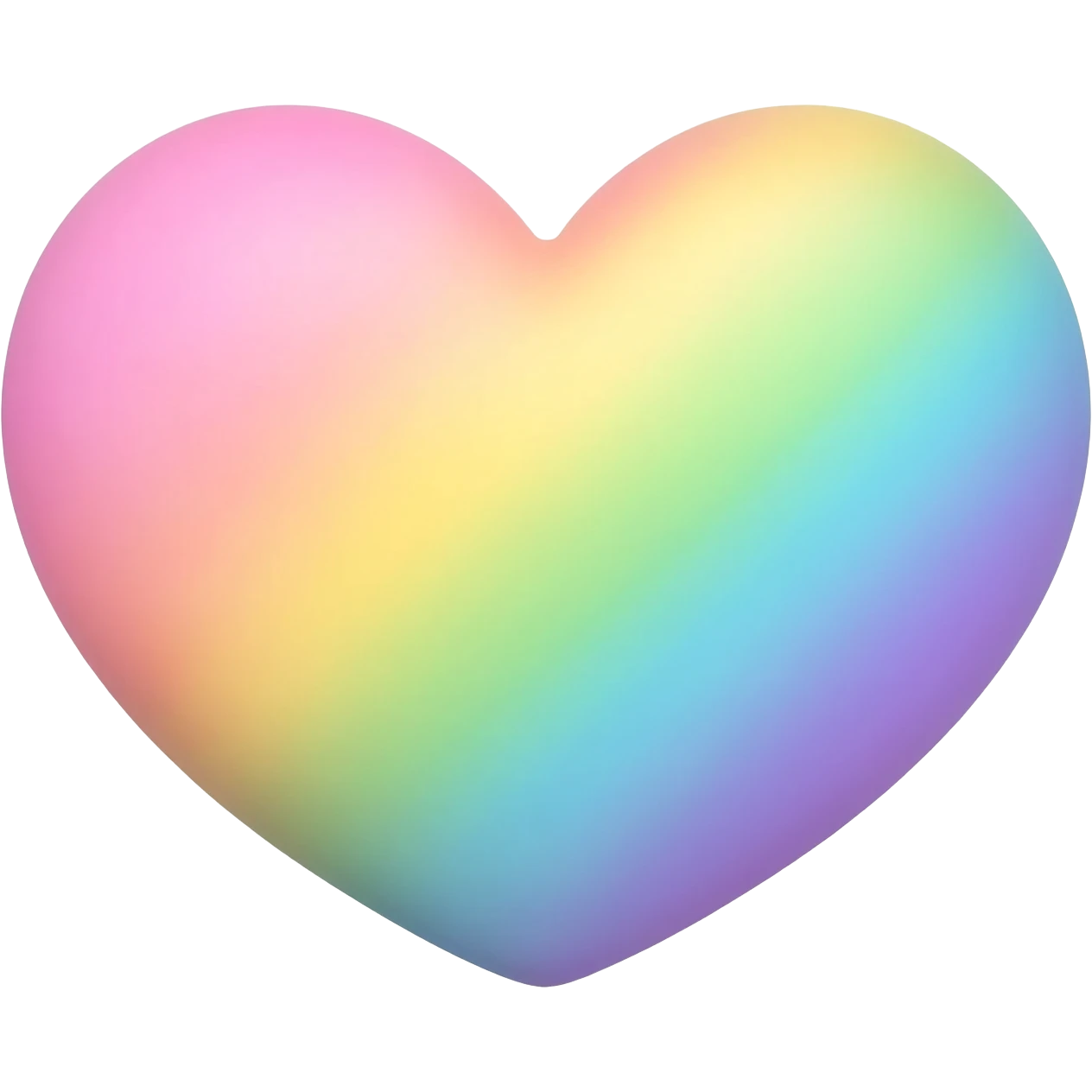 A heart Pastel color Rainbow Pastel cute emoji