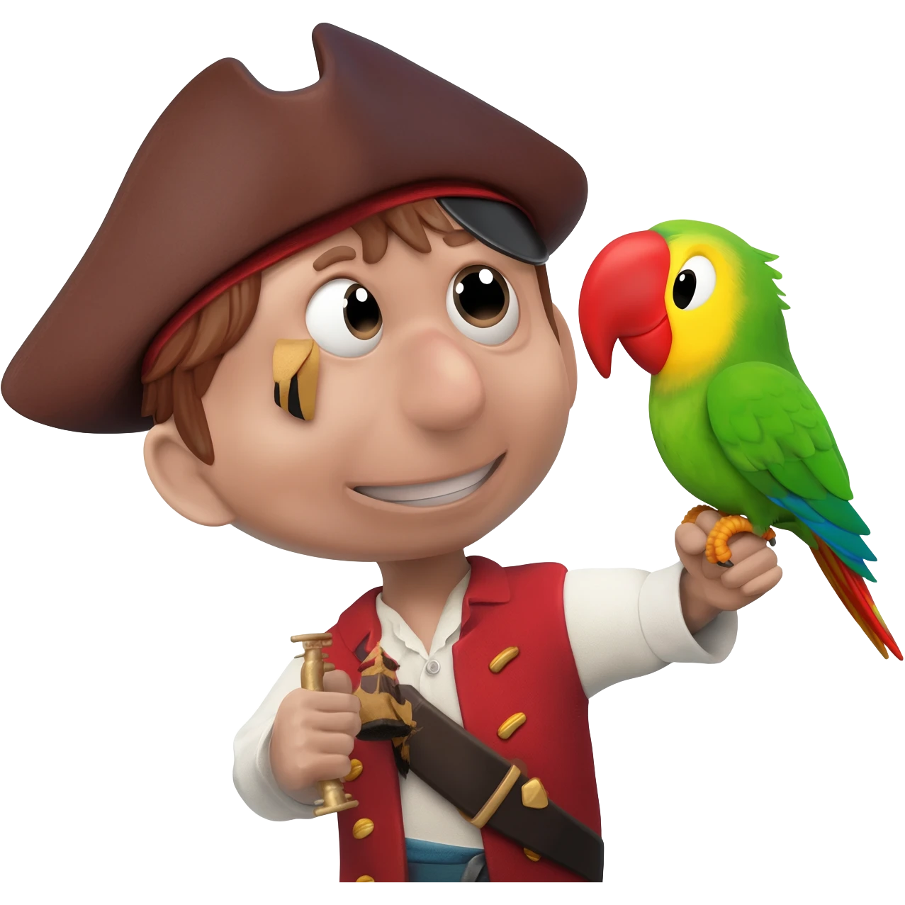 pirate and parrot emoji