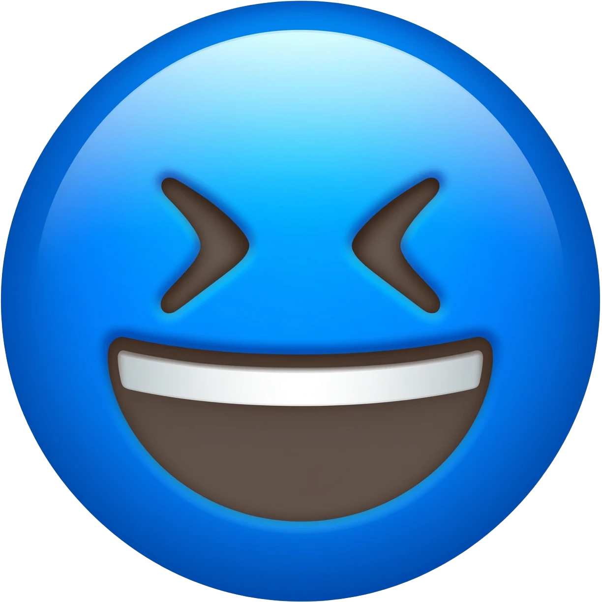 Emojis qui rigole mais il est blue emoji