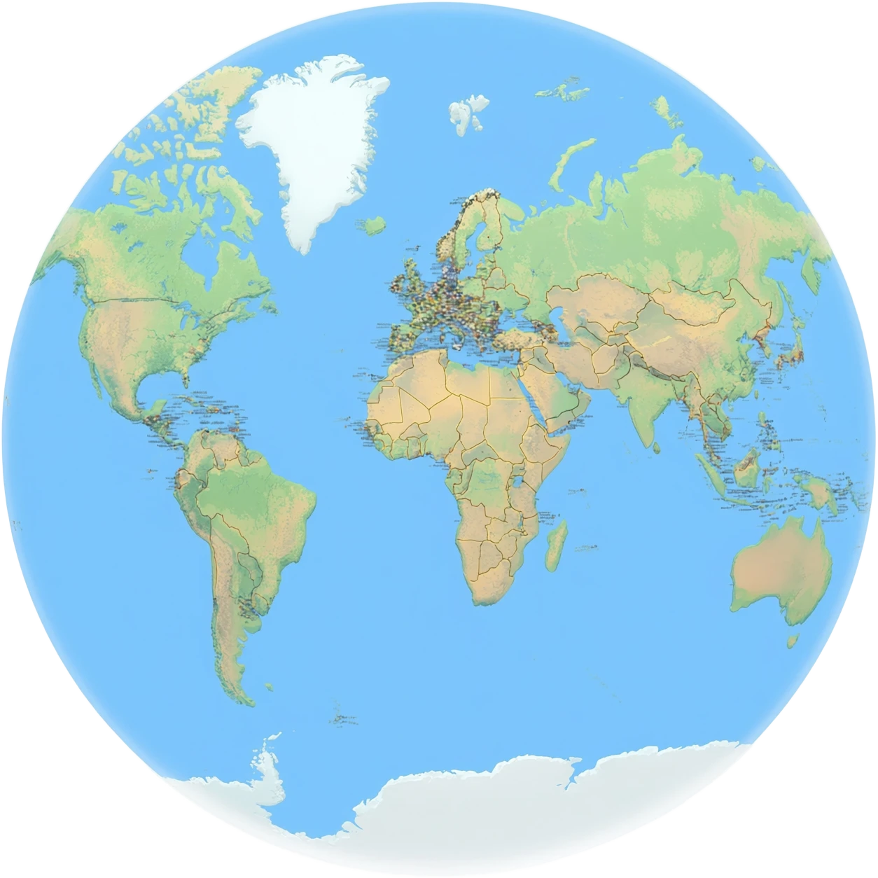 A realestic Physical Map emoji