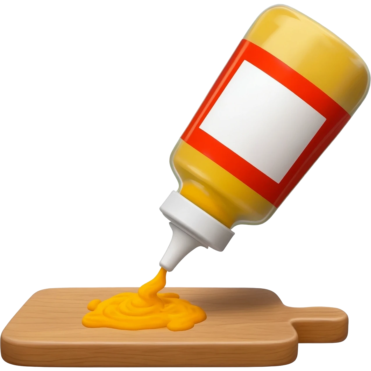 Mustard bottle squirt emoji