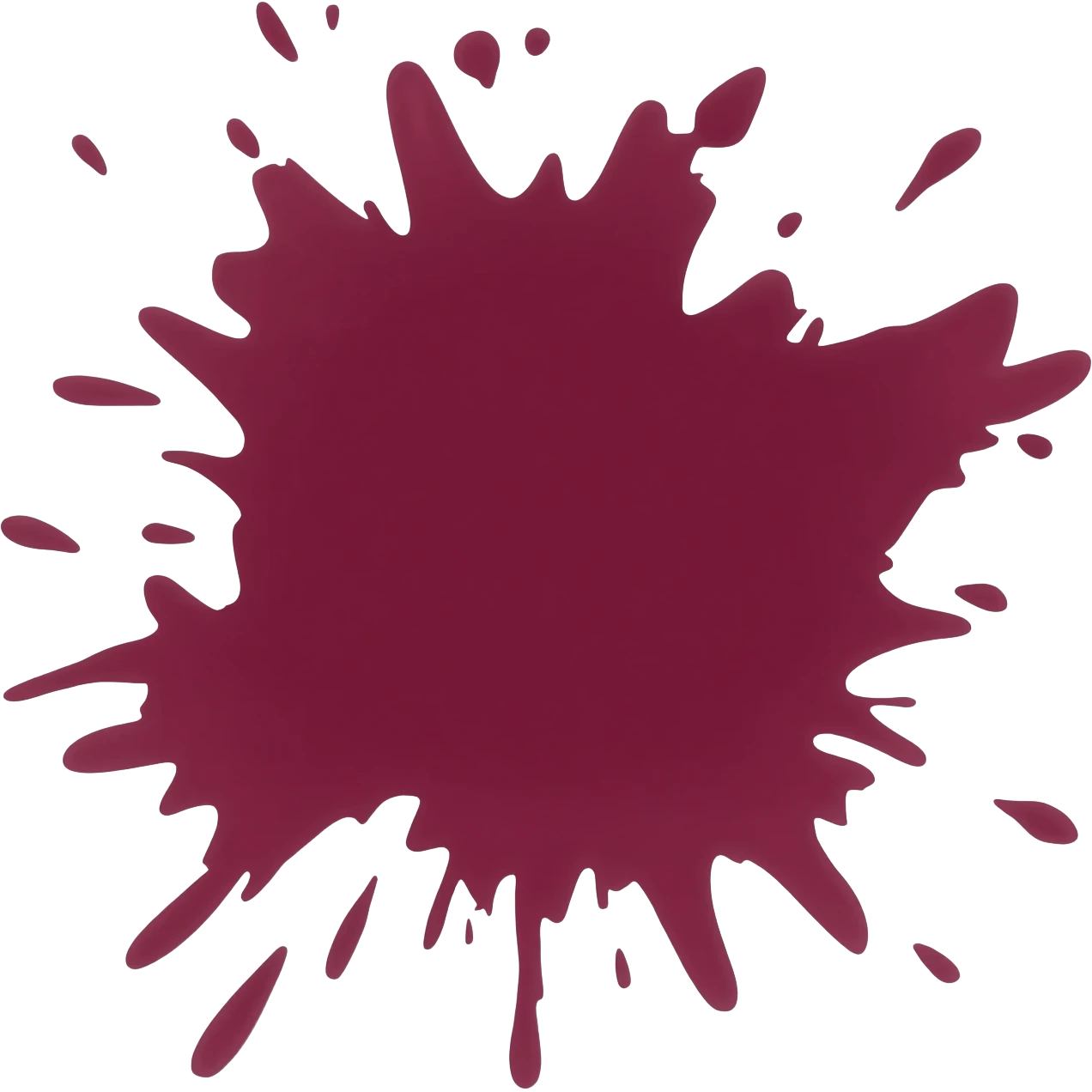 maroon splatter emoji
